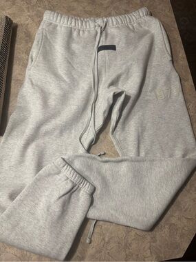 Get of god Essentials dark oatmeal grey Men's Sweatpants Joggers with Drawstring